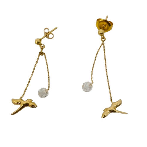 Boucles Pendantes avec Perles