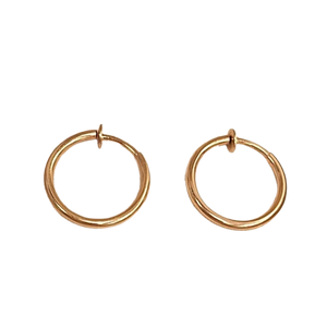 Boucles d'oreilles créoles en or jaune 18K