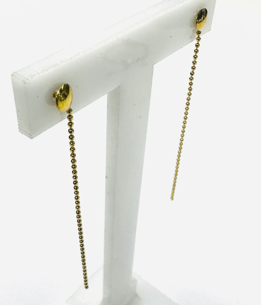 Boucles d'Oreille Pendantes Or Jaune