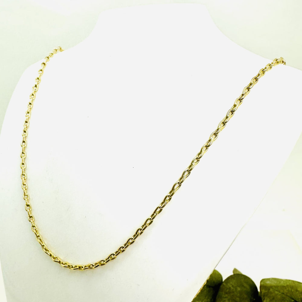 Chaîne Or Jaune Maille Forçat 52cm