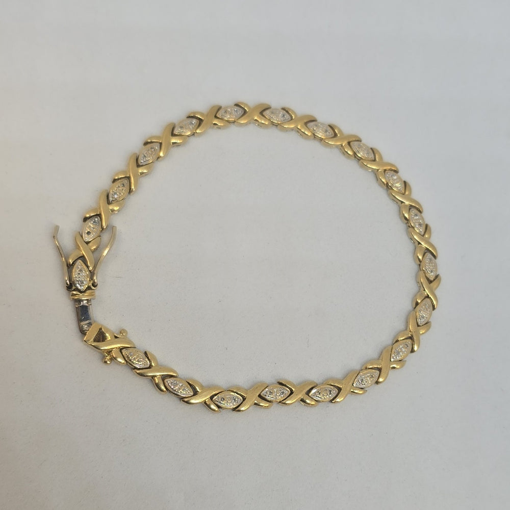 Bracelet Or avec Oxydes