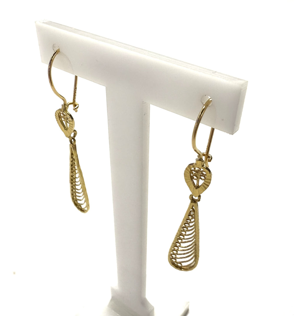Boucles d'Oreille Dormeuses Or Jaune