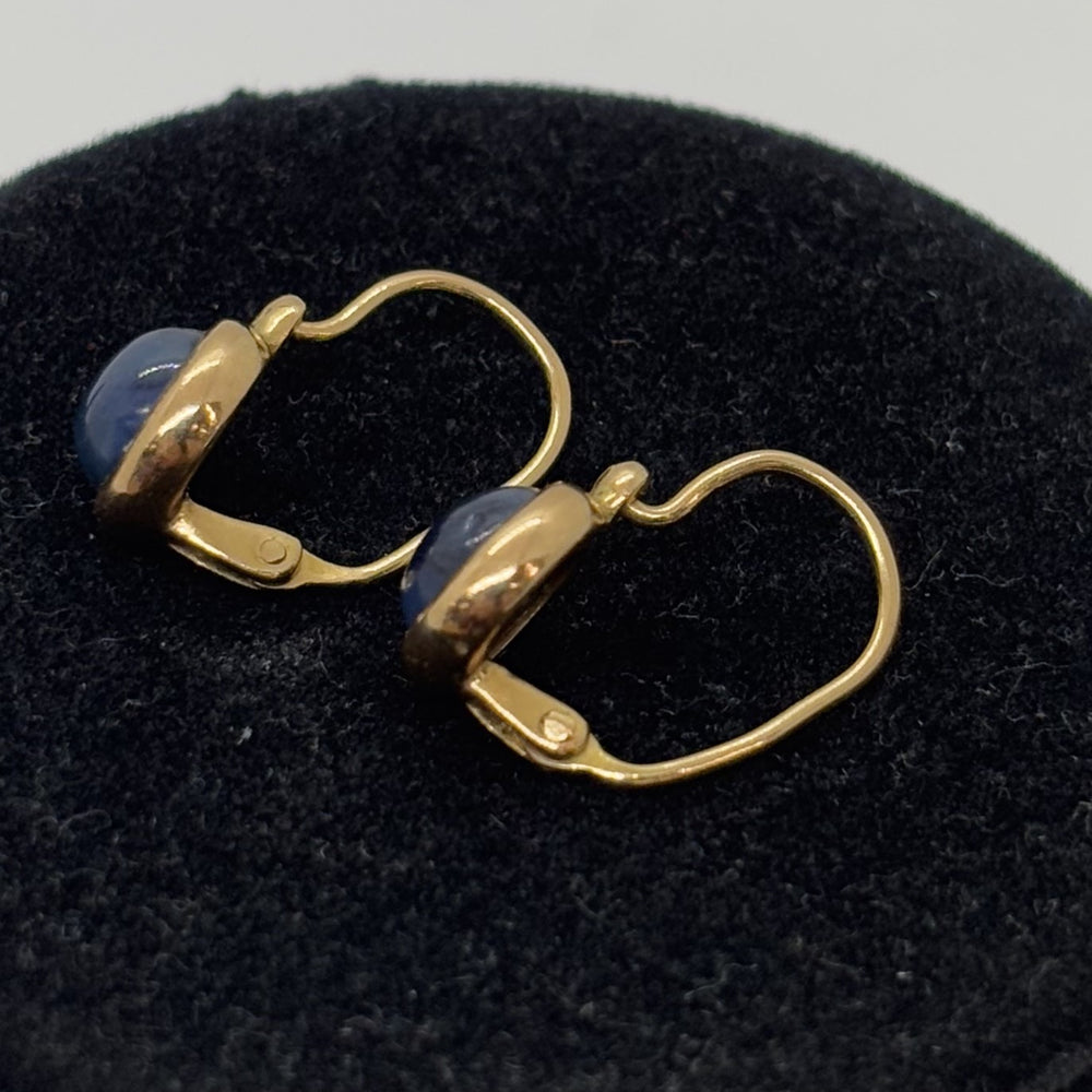 Boucles d'Oreille Or avec Tanzanites