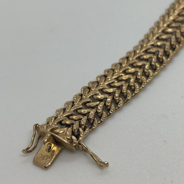Bracelet Or Maille Américaine