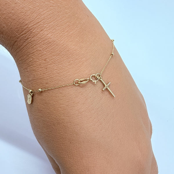 Bracelet Chapelet Or