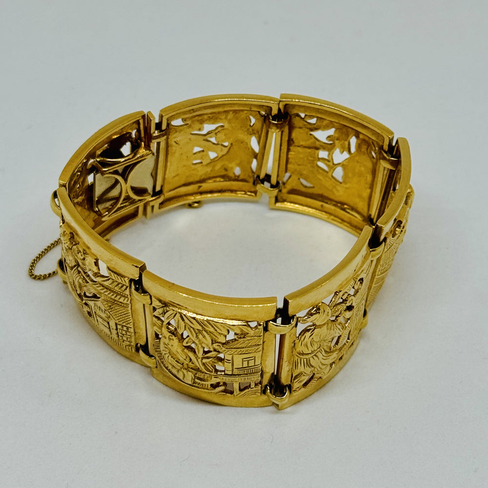 Bracelet Manchette Or Jaune
