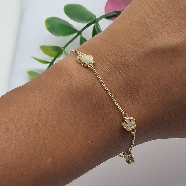 Bracelet Fleur Or