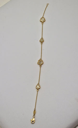 Bracelet Fleur Or