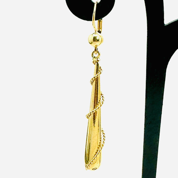 Boucles d'Oreille Pendantes Or Jaune