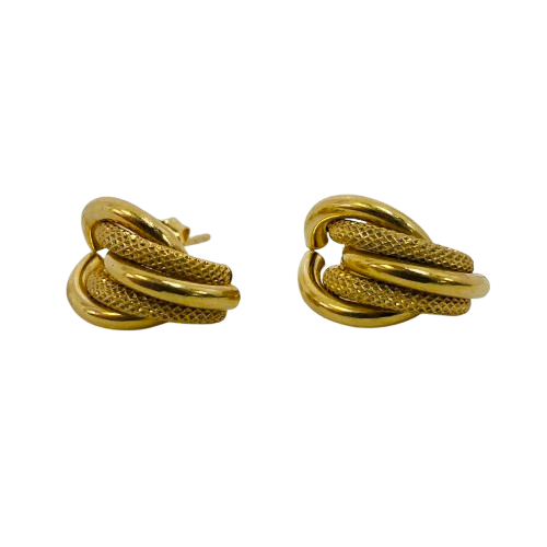 Boucles d'oreilles demi créoles en or