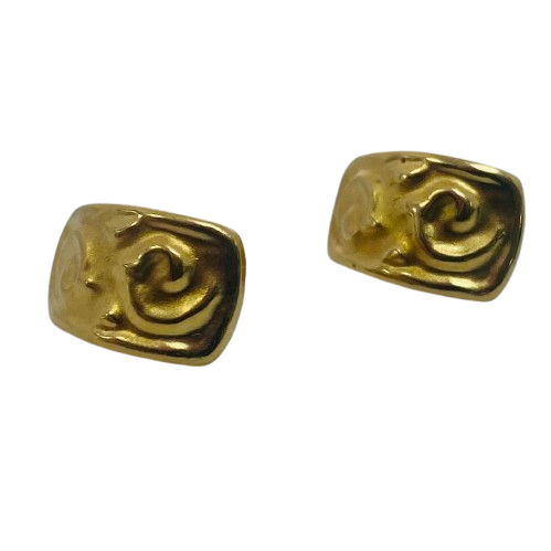 Boucles d'oreilles Clou Or 18K Poussettes 1.01 Grs