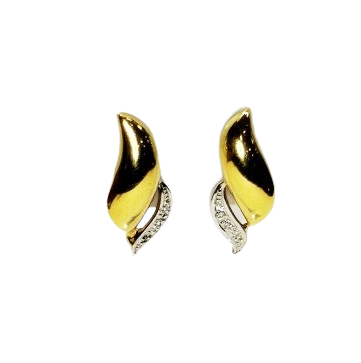 Boucles d'oreilles en or jaune 18K 2.86 Grs