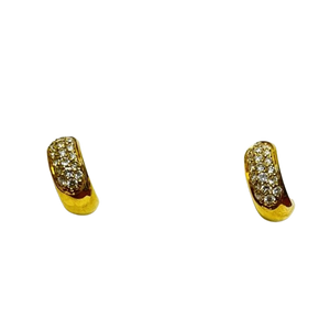 Boucles d'oreilles or avec diamants