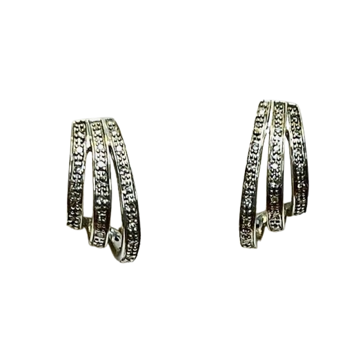 Boucles d'oreille or avec diamants