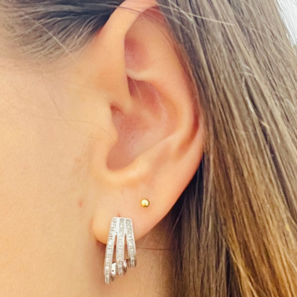 Boucles d'oreille or avec diamants