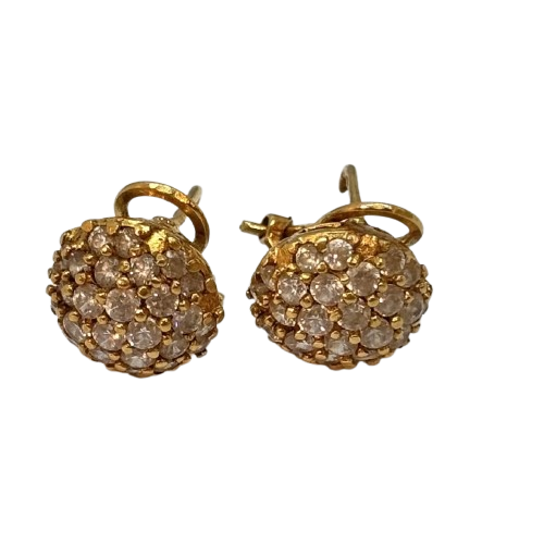 Boucles d'oreilles clips Or avec Zirconium