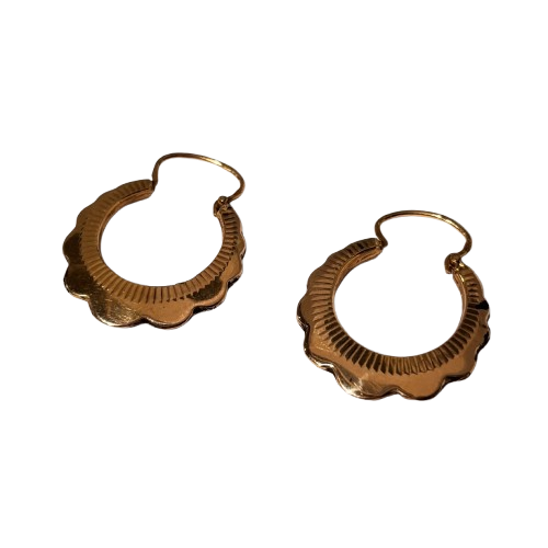 Boucles d'oreilles créoles en or jaune