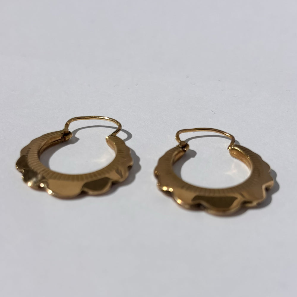 Boucles d'oreilles créoles en or jaune