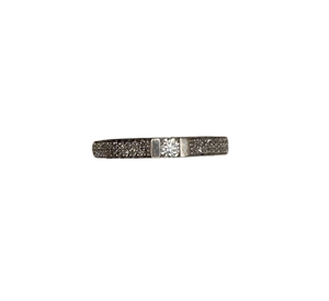 Bague Alliance Diamantée en Or Blanc 18K
