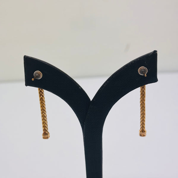 Boucles d'oreilles en Or Jaune 18K 4.75 Grs