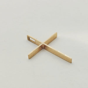 Pendentif Croix en Or Jaune 18K 0.90 Grs