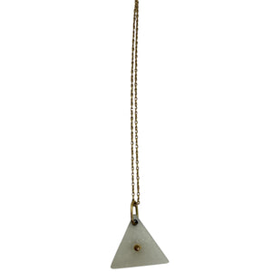 Pendentif Solitaire en Or Jaune 18K avec Pierre de Lune - 0.74g