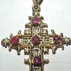 Pendentif Croix en Or Jaune 18K