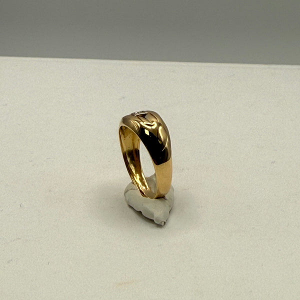 Chevalière en Or Jaune 18K Taille-51