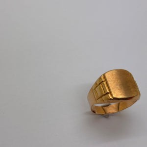 Chevalière en or jaune 18K Taille-67