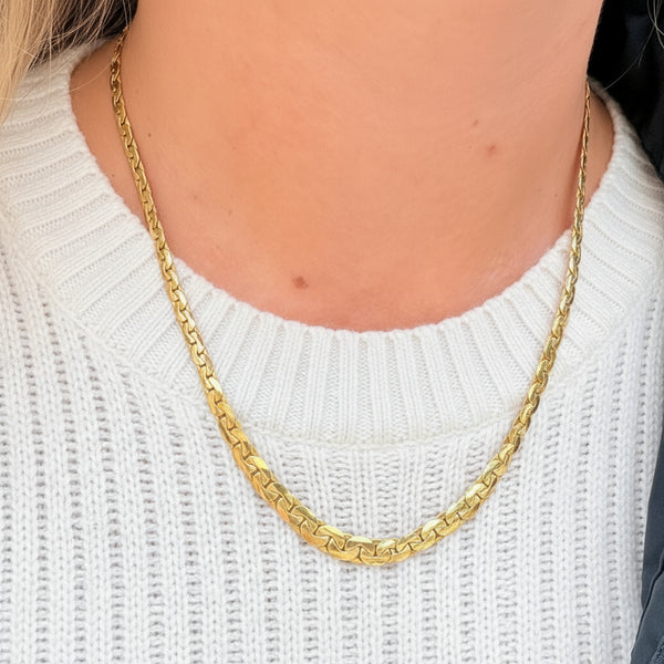Collier Ras du Cou en Or Jaune 18k - 9.53g