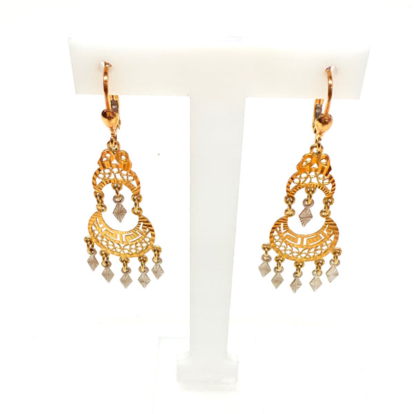 Boucles d'oreilles Savoyardes en Or 18k 4.97 Grs