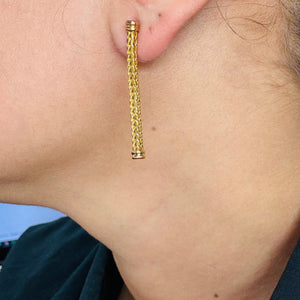 Boucles d'oreilles en Or Jaune 18K 4.75 Grs