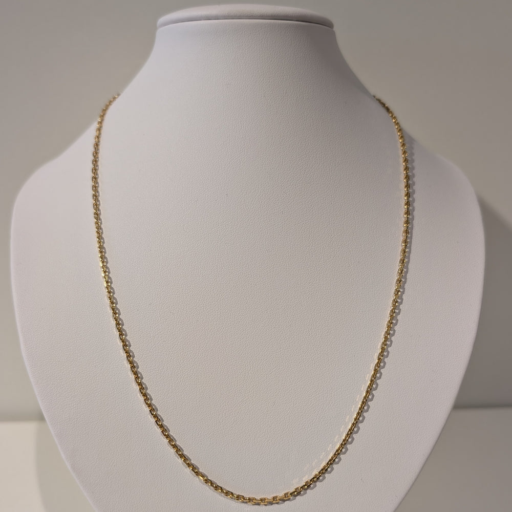 Collier Matinée en Or Jaune 18 Carats avec Maille Jaseron - 8.43 Grs