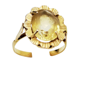 Bague en Or Jaune 18K - Taille 57