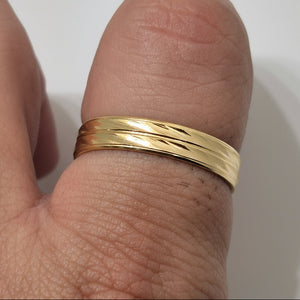Alliance en Or Jaune 18K - Taille 69