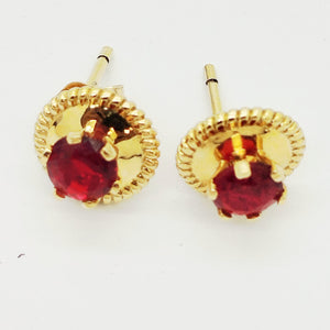 Boucles d'oreilles en Or jaune 18K - 2.13g