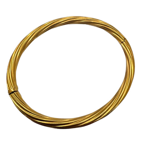 Bracelet Jonc Or Jaune 18K Tête d'Aigle - 16.59 Grs