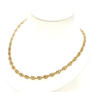Collier Grain de Café en Or Jaune 18k - 11.76g