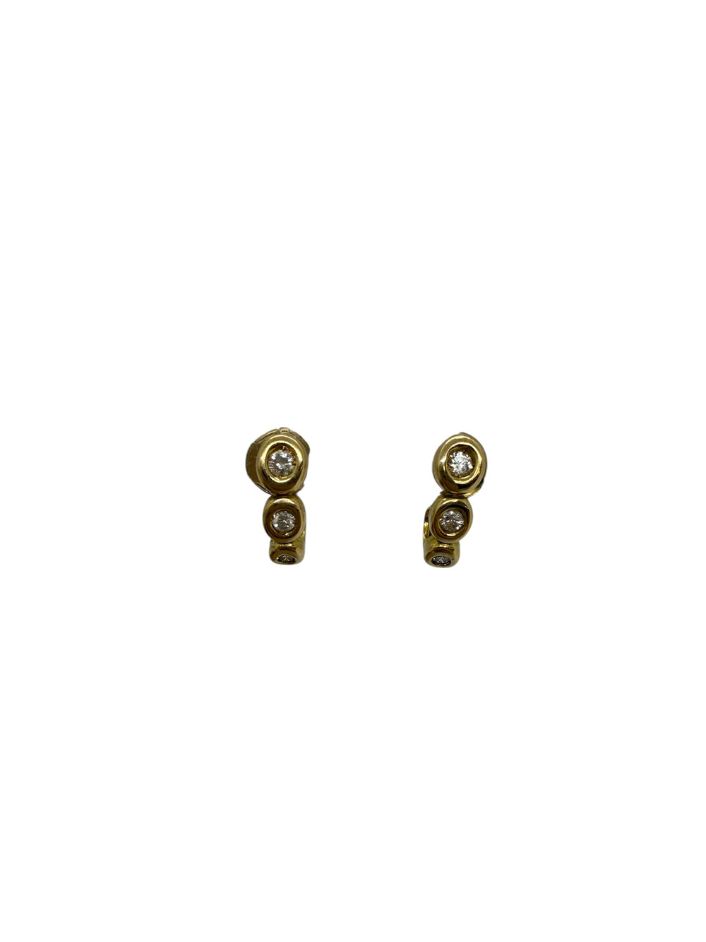 Boucles d'oreilles en or jaune 18k 3.80 Grs