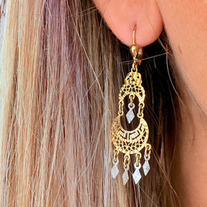 Boucles d'oreilles Savoyardes en Or 18k 4.97 Grs