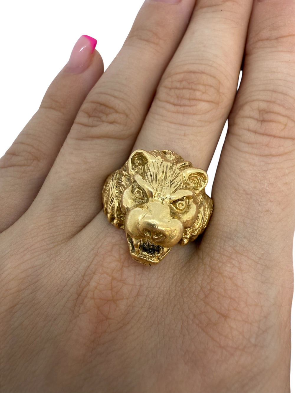 Bague Solitaire en Or Jaune 18K Taille-61
