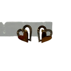 Boucles d’Oreilles en Or Jaune et Or Blanc 18K - 1.89g