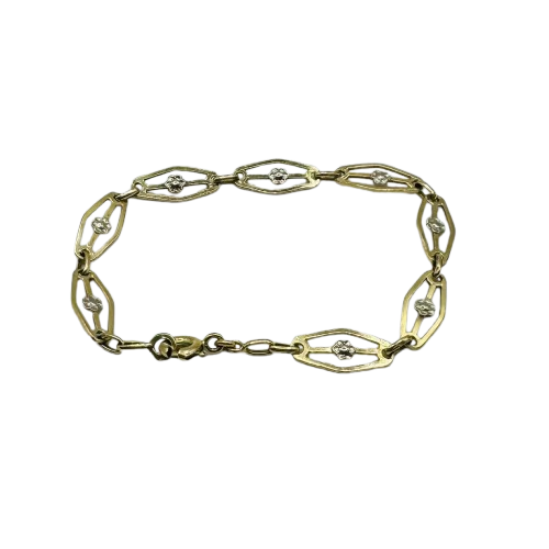 Bracelet  en or jaune 18 carats 16.3cm