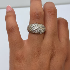 Bague en Or Gris 18K - Taille 56