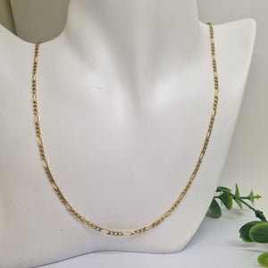 Collier Matinée en Or Jaune 18k Figaro - 11.31 Grs