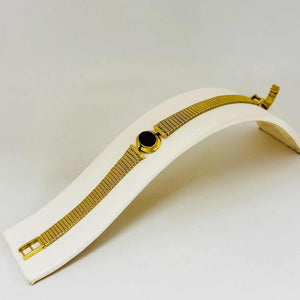 Bracelet Maille Polonaise en Or Jaune 18 Carats