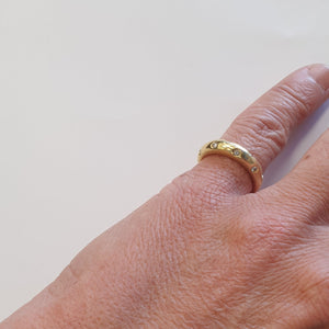 Bagues Fantaisie en  Or Jaune 18 K avec Diamants - 4.85 Grs