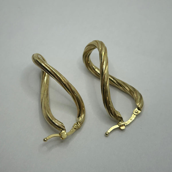 Boucles d'oreilles en or jaune 18K 7.45 Grs
