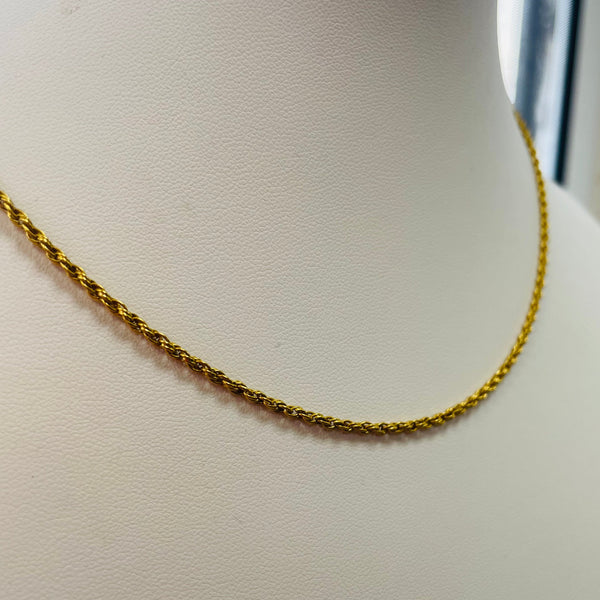 Collier Princesse en Or Jaune 18K- 48 cm