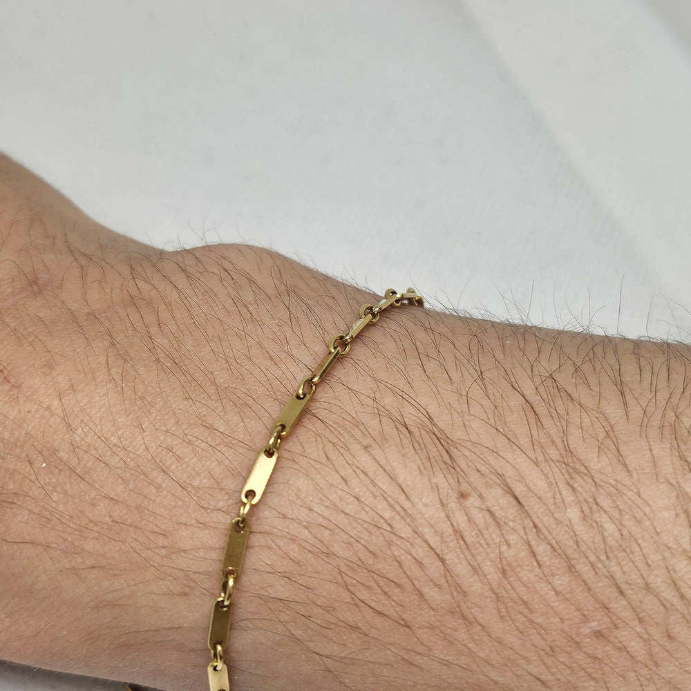 Bracelet Or Jaune Maille Vénitienne 18k 3.66 Grs